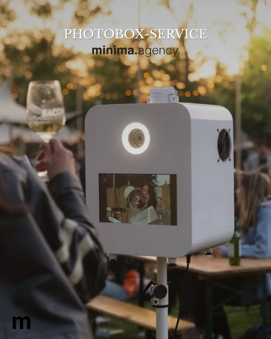 Minima Agency captures your event with photo & video. "Less is More" — clear, emotional, artistic storytelling.