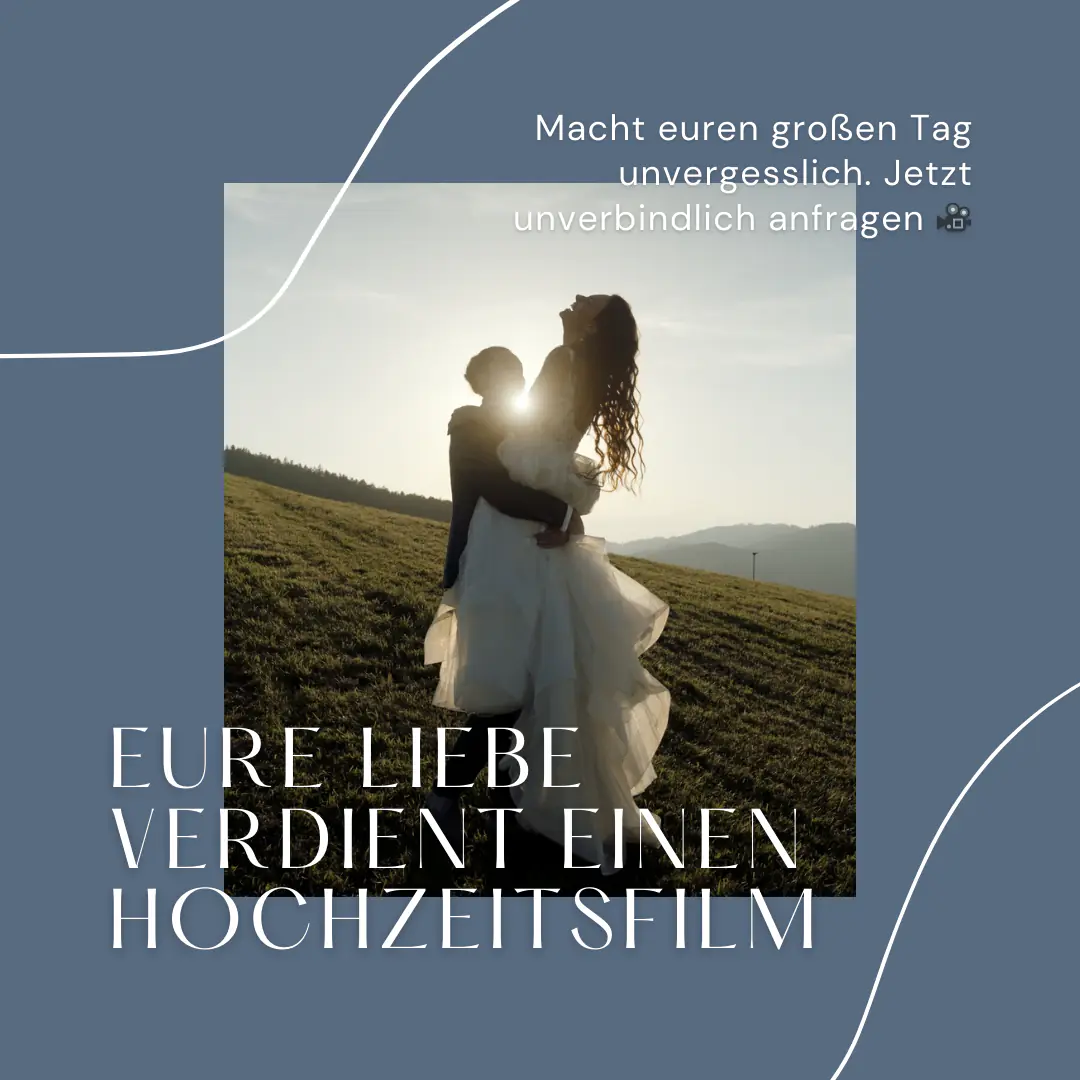 Authentische Hochzeitsfilme und Bilder, die nicht geskippt werden.
